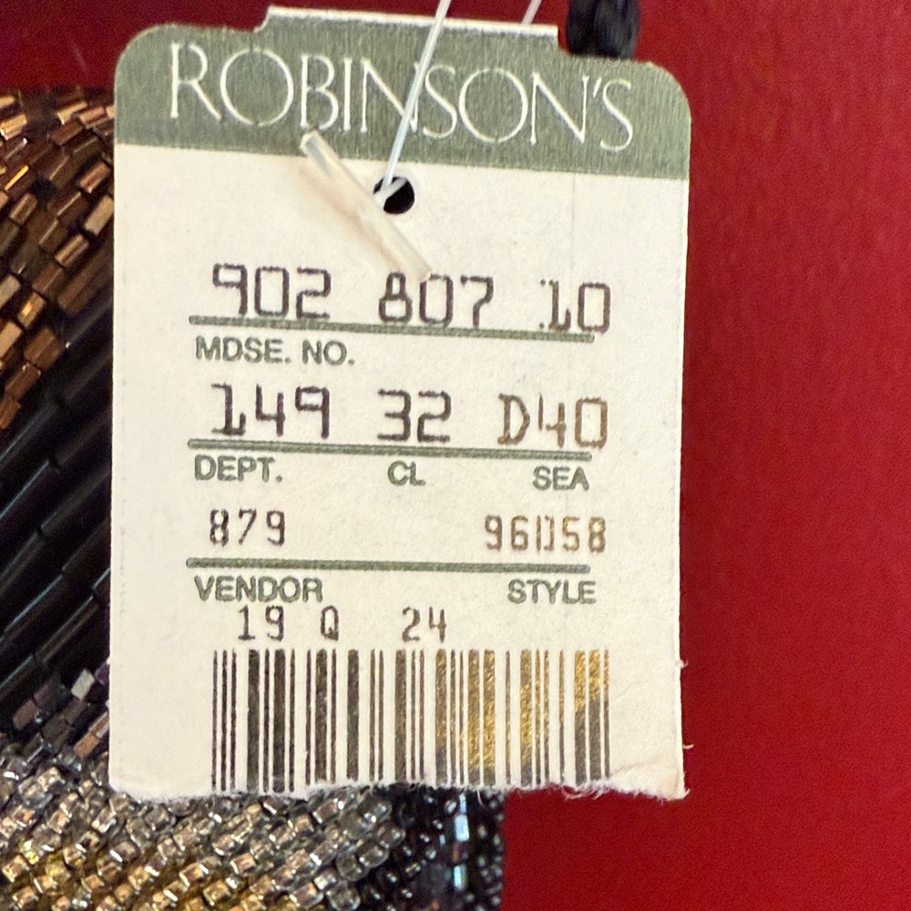 Robinson’s Elegant Vintage 80’s Beaded Floral Women's Bag - Picture 2 of 7